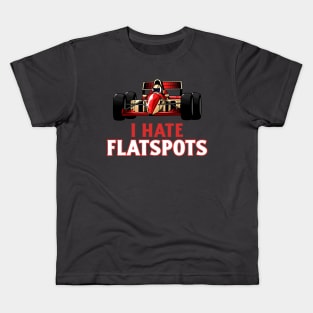 I Hate Flatspots Racing Kids T-Shirt